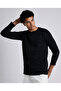 Textured T-Shirt with Crew Neck and Long Sleeves - 3