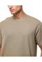 Solid T-Shirt with Crew Neck and Short Sleeves - 5