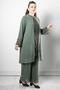 Chiffon Sandy Stone Embroidered Plus Size Hijab Evening Dress Blouse Pants Suit Tbs962 - 4