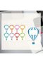 Balloon Shaped Children's Notebook Name Tag – Colorful Coated Sticker for Notebook, Book, Bag - 5