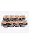 SUFY Hair Ties with 8 Compartments, Elastic Band Storage Container, Brown and Beige Assortment - 3