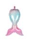9 Year Old Girl's Birthday Mermaid Balloon Bouquet Mermaid Theme Gold Number Balloon Chain Concept - 3