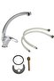 Chrome Swan Long Sink Faucet Kitchen Faucet Modern Design with Double Water Inlet 2 Years Warranty - 2
