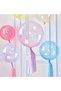 Transparent Color Bobo Balloon Set 6 Pieces 20 Inch
