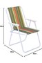 Beach Chair Foldable Camping Chair For Outdoor Camp Beach Travel Picnic Hiking, Multicolor - 5