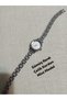 Retro Minimal Model Rakamli Vintage Style Silver Color Case Women's Wristwatch.. Silver Color Steel Band - 2