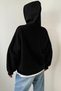 Metallic Punk Hellokitty Printed Women's Black&Gray Hooded Sweatshirt - Women's Printed Hoodie - 2