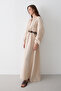 Natural Binding Detailed Muslin Dress - 2004 - 4