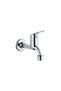 Mix Bathroom Faucet with On/Off Aerator Long Wall Mounted Sink Toilet Garden Faucet Long Body Modern - 3