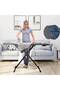 Black Ironing Board, Heat Resistant Iron Board With Steam Iron Rest, Foldable Ironing Stand - 2
