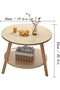 Coffee Table Modern Home Small Tea Table Simple Living Room Bedroom Sofa Small Side Table Double Sto - 2