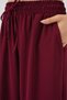Women's Woven Baggy Trousers Claret Red 1263 - 5