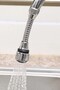 Turbo Flex Flexible Faucet Head 360 °   Rotary 2 Stage Water Saving Adjustable Hose End Apparatus - 2