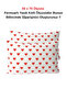 Red Heart Elastic Sheet Set |   Sheet + Pillow |   Single, Double Suitable for Any Bed - 4