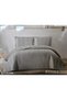 Lux Özerdem Aksu Velvet Mattress Topper Modern Double Personality Gray 240X260 .50X70 2 Pillowcases - 4