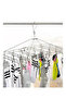 Stainless Steel Square Shaped Clothes Hanger Silver 38cm - 5