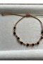 Minimal Hessonite Stone Adjustable Rope Bracelet & Anklet - 2