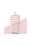 Plastic Foldable Windproof Buckle Socks Storage Rack Pink 30x48.5cm