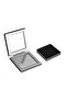 Square Faux Leather Pocket Mirror - Keychain - Stone Pen Set - Black - 2