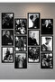 Ataturk Paintings 12 Piece Painting Set - Stylish Wall Decoration with Uv Printed Mdf Frame Look