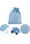 5pcs Small Burlap Bags with Drawstring, 5" x 7" Gift Bag Jewelry Pouches for Wedding Party Presents - 7