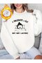 White Women's White Tolerate Bear Printed Crew Neck Oversize