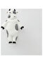Cow Shape Plastic Adhesive Hook White/Black 11.5 x 7cm