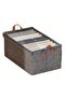 Wardrobe Organizer with Metal Frame & Lid Set of 2, Storage Basket for Clothes with Handles X-Large - 5