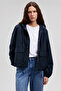 Navy Blue Women's Coat M110775-82906