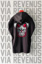 Bad Bunny Front and Back Printed Zero Sleeve Hooded 100% Cotton Sports Tshirt