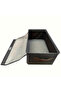 Set of 2 Wardrobe Cloth Organizer with Metal Frame & Lid Storage Basket with Handles Large - 7