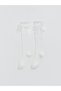 Leave Your Style with Us |   Bow Detailed Girls' Knee High Socks 2-Piece Set