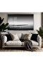 Amazing | Black&White Color Sea Dock Model | Framed Tempered Glass Table Single Horizontal