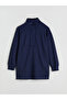 Lcw Modest Navy Blue High Collar Oversize Women's Sweatshirt Tunic - 7
