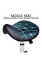 Black Swivel Saddle Stool for Salons Spa - 3