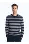 Lcwaikiki Crew Neck Long Sleeve Color Block Men's Knitwear Sweater (W5)