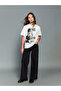 Crew neck printed girl's t-shirt