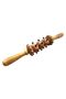 Wooden Massage Roller with Decorative Beads, Traditional Design, Hand-Carved - 3