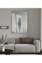 Amazing | Black&White Silli Rock Model 01 | Framed Tempered Glass Table Single Vertical