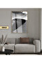 Black&White Desert Model 3 | Framed Tempered Glass Table Single Vertical