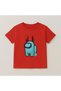 Among Us Crew Neck 100% Cotton Printed Short Sleeve Children's and Teenage T-Shirt