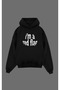 Oversize Im a Red Flag Printed Hooded Sweatshirt