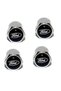 Set 4 chrome Ford caps for valve - 4