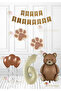 Brown Paw - Retro Bear Foil Balloon - Retro Birthday Set - Kraft Happy Writing Age 6