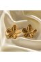 Women's Patterned Flower Earrings - 3