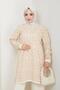 Women's Casual Model Geometric Patterned Hijab Knitwear Tunic