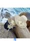 Wide Brim Mercerized Beach Hat for Women - 3