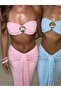 Blue Sydney Seashell Lace Skirt Double Dress - 2