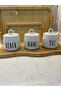 Set of 3 Porcelain Spice Jar with Stand – Spice Jar Set - 5