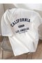California Los Angeles Printed Unisex Women/Men Oversize Circleneck T-Shirt